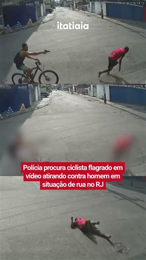 POLÍCIA CONTINUA À PROCURA DE CICLISTA QUE ATIROU CONTRA MORADOR DE RUA NO RIO DE JANEIRO