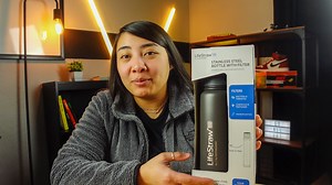 Watch LifeStraw Stainless Steel Water Bottle Review on Amazon Live