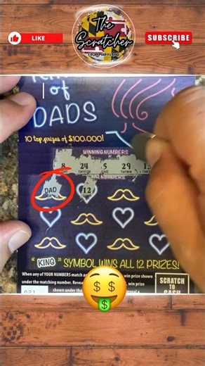 2x WINNER on a Scratch Off Ticket from the PA Lottery | $5 King of Dads