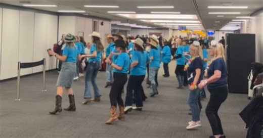 Glasgow Airport flash mob caught on camera as city line dancers go viral once again