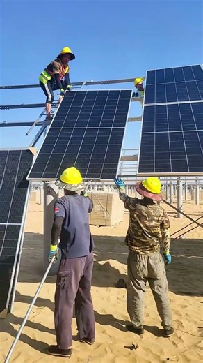 ☀️ Desert Solar PV Installation Site #gsolarsolution