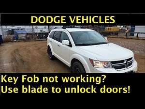 Dodge Key Fob - LOCATION OF HIDDEN KEY BLADE TO UNLOCK DOOR