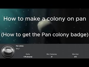 How to make a colony on pan (How to get the Pan Colony badge)