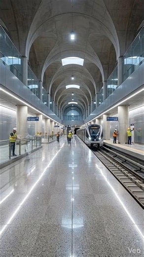 Metro Train Construction Cinematic | From Underground Build to Modern Station #metrotrains