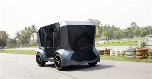 autonomous vehicle zPod drives itself using technology inspired by human brain