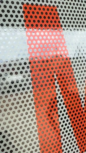 ONE WAY VISION How does it work? Look closely and you can see…. Perforated window film is great for blocking unwanted views yet still being able to look out. | Beyond Print