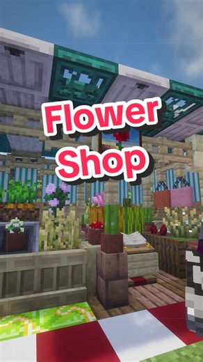 Minecraft Flowershop Tutorial! #minecraft #minecraftbuilding #minecraftideas #minecraftfarm #minecrafttutorial