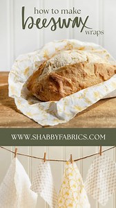 3.7K views · 27 reactions | From placing on top of a dish at your next gathering to wrapping a handmade loaf of bread, these wraps are the perfect tool to keep your food fresh while covered. Beeswax wraps can be a sustainable solution or even just a beautiful design element for you to add to anything you have prepared. Get the Kit & Watch the Tutorial: https://www.shabbyfabrics.com/p133486 | Shabby Fabrics | Facebook