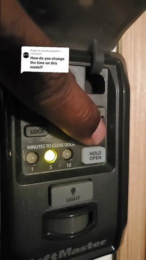 Change the timer on Liftmaster /Chamberlaingarage door #garagedoor #liftmaster #chamberlain
