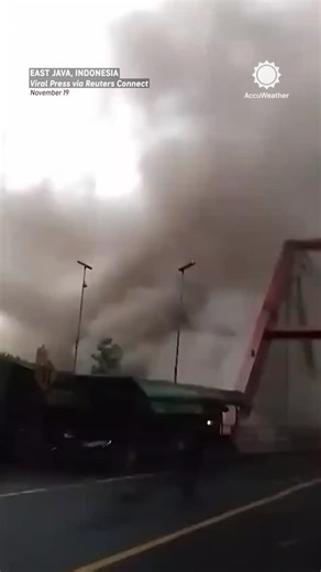 AccuWeather on Instagram: "A massive volcanic eruption in Indonesia unleashed a dangerous 54,000-foot pyroclastic flow — a 1,500°F torrent of dense gas, ash and rock racing down the mountainside. Tap the link in bio for more."