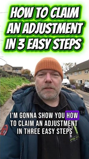 How to claim an adjustment in 3 easy steps