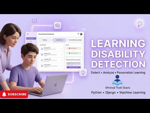 Learning Disability Detector and Classifier System #software #python #django #project #ai #engineer