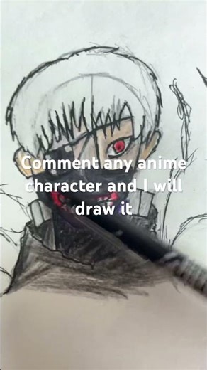 How to draw ken kaneki #art #drawanime #animedrawing #anime #artist #sketchings #quickdrawing