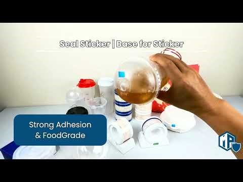 Seal Sticker for Cup Lids & Food Containers | Easy-Peel Transparent Sealing Tape