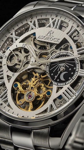 The Silver/White Villa Automatic Tourbillon