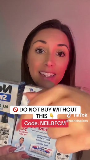 NeilMed sinus rinse kit for gentle nasal cleansing • pH balanced saline packets • congestion & allergy support routine 🌿 Easy squeeze bottle for daily nasal care and clean breathing rituals 👃 FLASH SALE FREE SHIPPING — use code NEILBFCM before it sells out! ⏳🔥 #neilmed #sinusrelief #congestion #tiktokshopcybermonday #tiktokshopholidayhaul Disclaimer: sales and shipping may change at any time after this video was posted. Check the current price. Final price may vary depending on each customer’