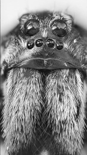 TOO CLOSE!? Wolf Spider 🕷️ #wolfspider #macro #nature