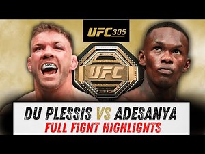 UFC 305: Dricus du Plessis vs Israel Adesanya Full Fight Highlights