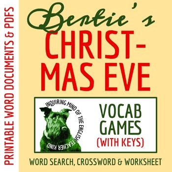 "Bertie's Christmas Eve" Vocabulary Activities | Winter Holiday Crossword Puzzle