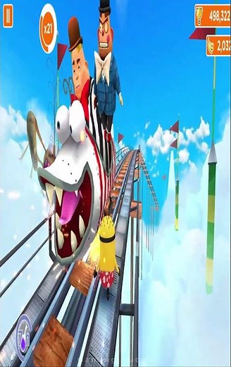 Minion Rush Boss Fight - Surfer minion Vs Villaintriloquist boss battle