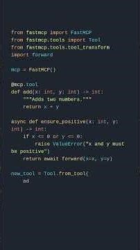 Advanced Tool Transformation Techniques in FastMCP - Part 12/20