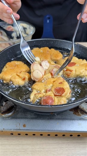 3M views · 21K reactions | This is the fried hot dog recipe that's going viral on the internet! | YumMakers | Facebook