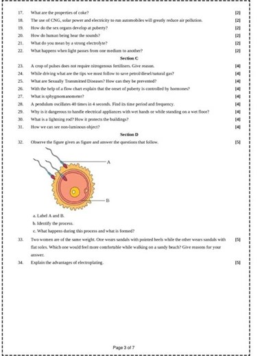CBSE 8 SCIENCE SAMPLE QUESTION PAPER- 8WITH SOLUTIONS(2025-26