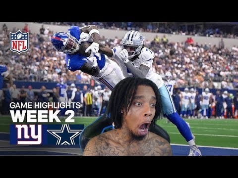 FlightReacts To Giants vs Dallas Cowboys Game Highlights | 2025 NFL Season Week 2!