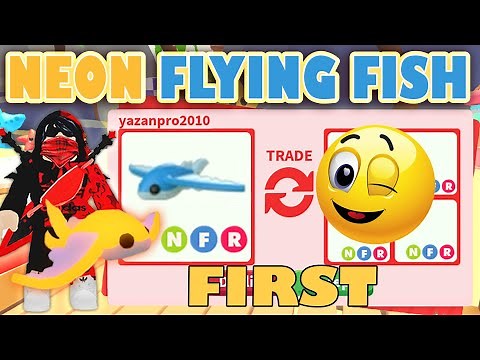 I TRADED FIRST NEON FLYING FISH 🐟💧 IN NEW ADOPT ME SUMMER FEST UPDATE! ROBLOX
