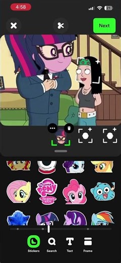 when Stan Smith loves MLP so much he hires one of the characters to be in the theme song