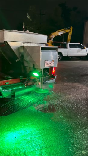 LMA Services on Instagram: "Changing up a 1999 spreader that used to be in a one ton to fit a pickup truck. Truck 77 is out and about each storm with Zeke & @kevinoconnor2_. New shorter shaft in for a better spread and the skirt is on the bench to get shortened up to match. #boston #saltruck #snowplow #contractor #snowstorm"