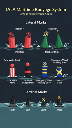 ⚓ IALA Maritime Buoyage System: Master the Navigation Marks
