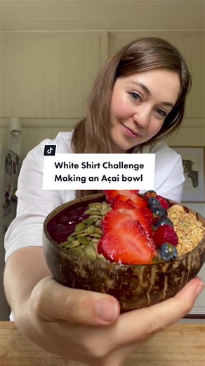 White Shirt Challenge Açai Bowl Transformation
