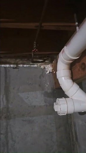 🎵 Rim joist check.Spray foam locked in tight #energyefficienthomes
