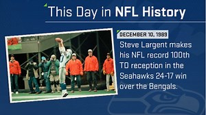 Seattle Seahawks Wide Receiver Steve Largent Catches 100th Touchdown: This Day in NFL History