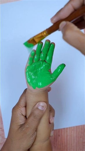 Tiny Hands Today, Big Memories Forever 💚Cute fingerprints into flowers | Creative drawing ideas