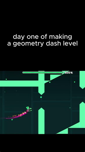 day one of making a geometry dash level #gaming #geometrydash