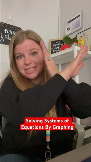 Solving systems of equations by graphing recap! #iteachalgebra #math #algebra #systems