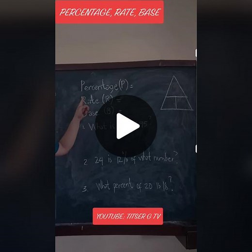 Business Math: Percentage, Rate, and Base Tutorial