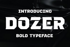 Dozer - Bold & Heavy Font | Construction Font, Procreate Font, Canva Font, Cricut Font, Military Font, Modern Font, Instant Download! - Etsy