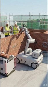 Automatic Bricklaying Robot #futurerobotics #robot #aivideo