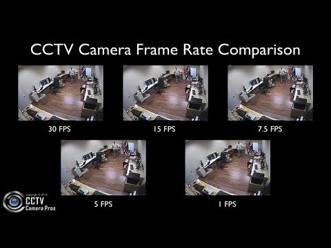 CCTV Security Camera Video Recording Frame Rate Comparison