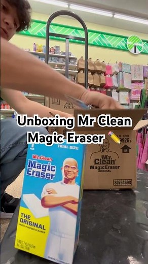 Unboxing Mr Clean Magic Eraser ✏️