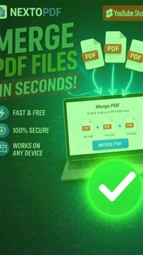 🚀 Merge PDF Files in Seconds – Free & Easy 🔥#MergePDF #PDFTools #FreeTools #StudentLife