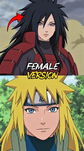 female version characters of naruto!! #naruto #madara