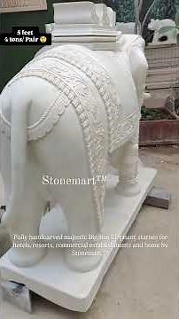 5ft Giant Marble Elephant Statue You Must See! 😍