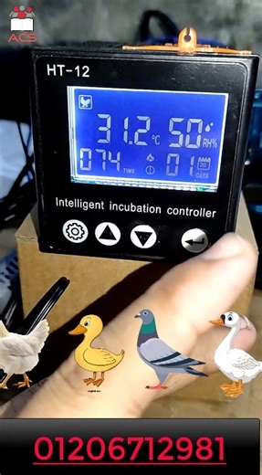 🔥 بنقدملك عداد HT12 الذكي للفقاسات 🔥 اللي هيخلي عملية التفريخ عندك أسهل وأدق 👌 ✅ تسخين تبريد رطوبة تقليب اتجاهين ✅ إنذار صوتي للتنبيه عند أي خلل ✅ ضبط أوتوماتيك للحرارة والرطوبة حسب نوع الطائر و يوم الدورة ✅ مش هتحتاج جداول ولا متابعة مرهقة للطلب والاستفسار واتس 01206712981 او من خلال الرابط https://wa.me/message/GBKZJKW6FN5RH1 #طيور #poultryfarming #دواجن #فقاسات #poultryfarm | أنظمة وتحكم آلي