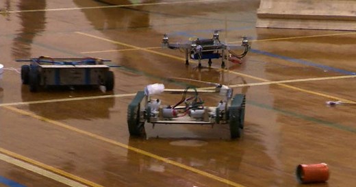 Robots battle in Caltech competition