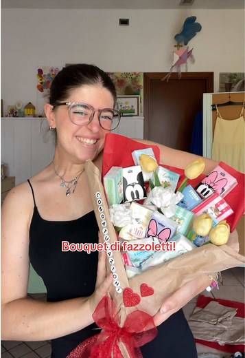 Bouquet di fazzoletti per il diploma di Babi