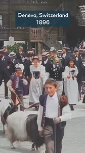 Restored Footage From 127 Years Ago!🤯 #switzerland #colorized #history | Exploring History Reels